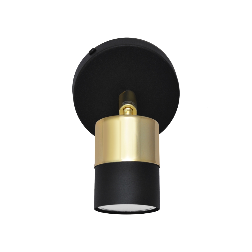 LED zidno spot svetlo TUBSSON 1xGU10/4,8W/230V crna/zlatna