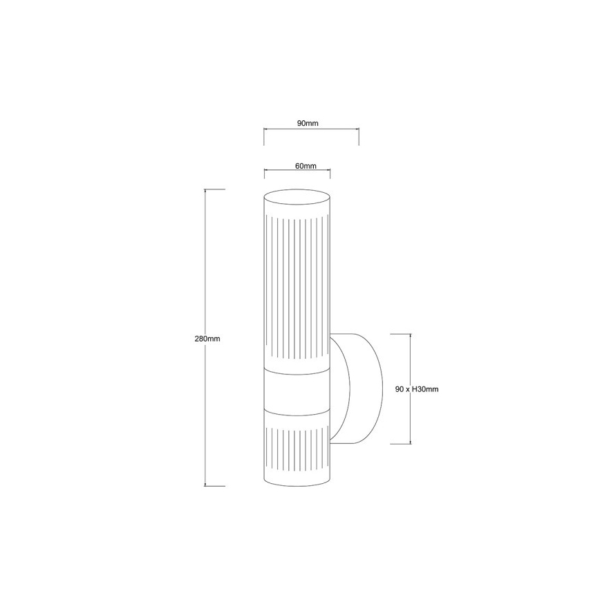 LED zidno svetlo AMBIENTE LED/6W/230V 3000/4000/6000K zlatno