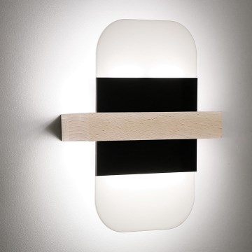 LED zidno svetlo APRIL LED/6W/230V belo/crno