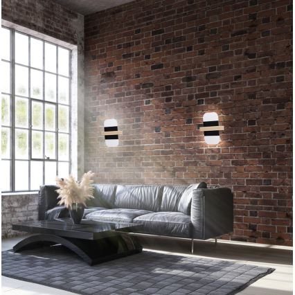 LED zidno svetlo APRIL LED/6W/230V belo/crno