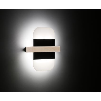 LED zidno svetlo APRIL LED/6W/230V belo/crno