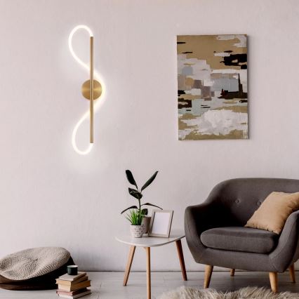LED zidno svetlo EMMA LED/19W/230V zlatno