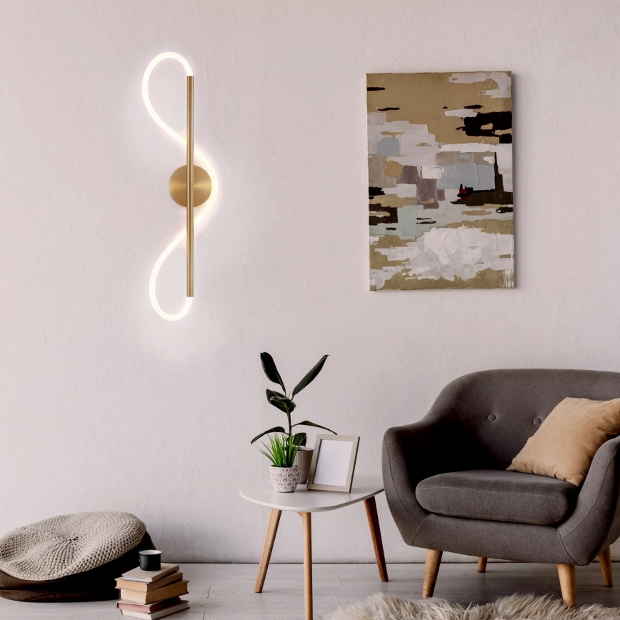 LED zidno svetlo EMMA LED/19W/230V zlatno