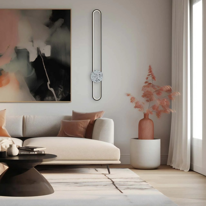 LED zidno svetlo FLORENTYNA LED/24W/230V 4000K crna/bela