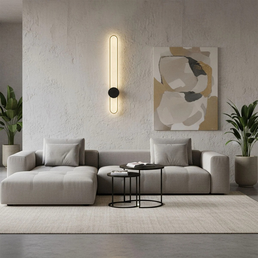 LED zidno svetlo FLORENTYNA LED/24W/230V 4000K zlatno/crno