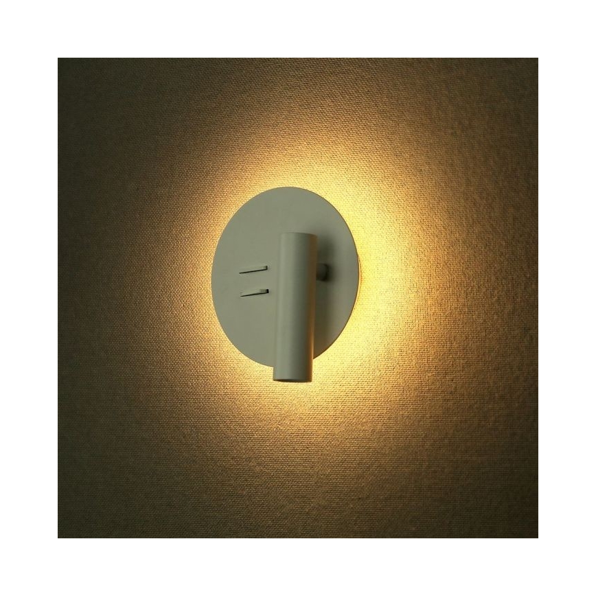 LED zidno svetlo LED/3W/230V + LED/6W/230V 3000K bela