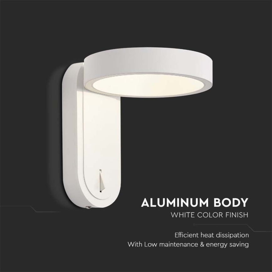 LED zidno svetlo LED/5W/230V 3000K/4000K belo