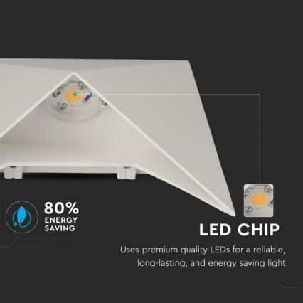 LED zidno svetlo LED/5W/230V 4000K IP65 belo