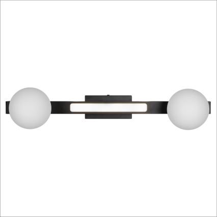 LED zidno svetlo MAGNET LED/13W/230V + 2xG9/60W 3000/4000K crno