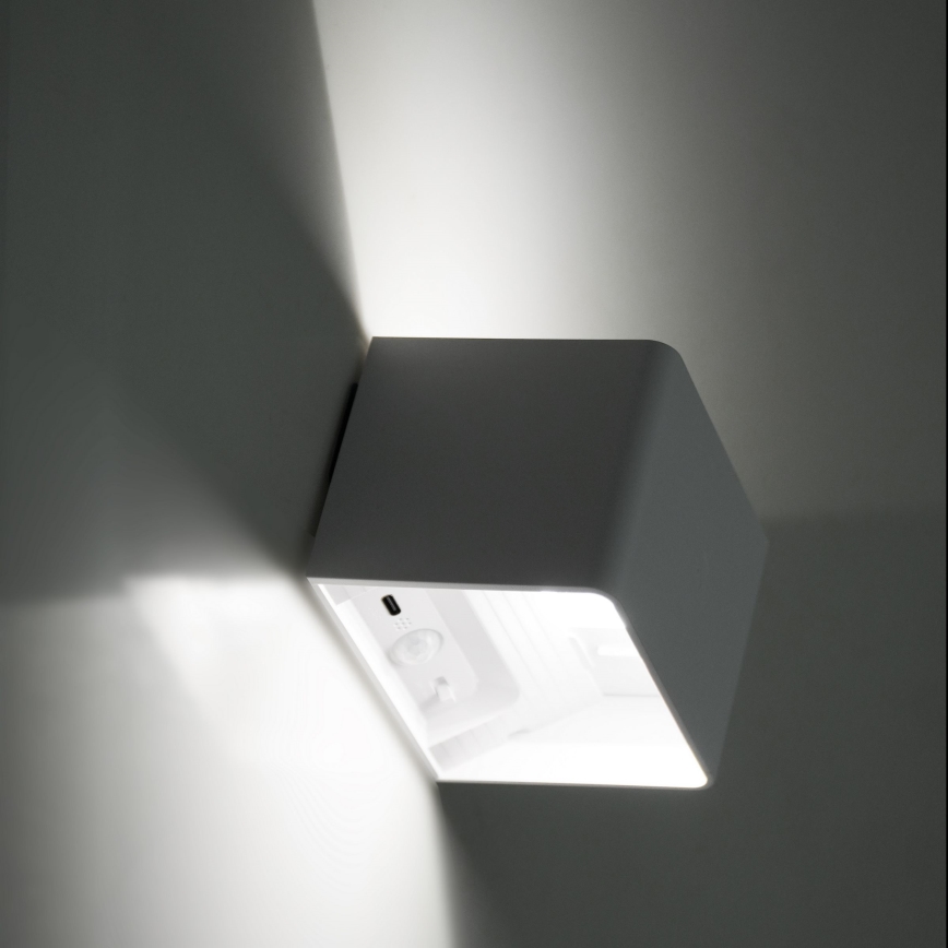 LED prigušiva zidna dodirna svetiljka sa senzorom MIRI LED/2,5W/3,7V 3000/4000/6400K 4000 mAh bela