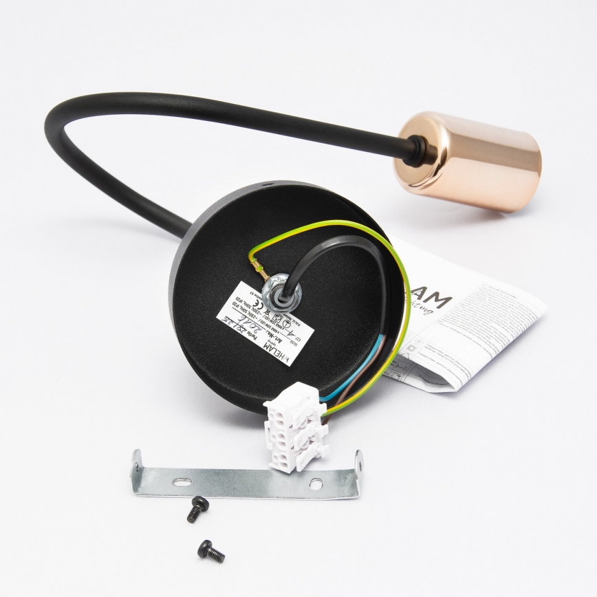 LED zidno svetlo TUBE 1xE27/15W/230V crno