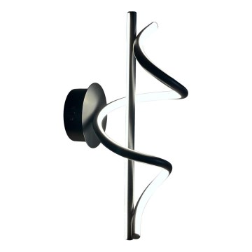 LED zidno svetlo TWIST LED/12W/230V crno