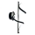 LED zidno svetlo TWIST LED/12W/230V crno