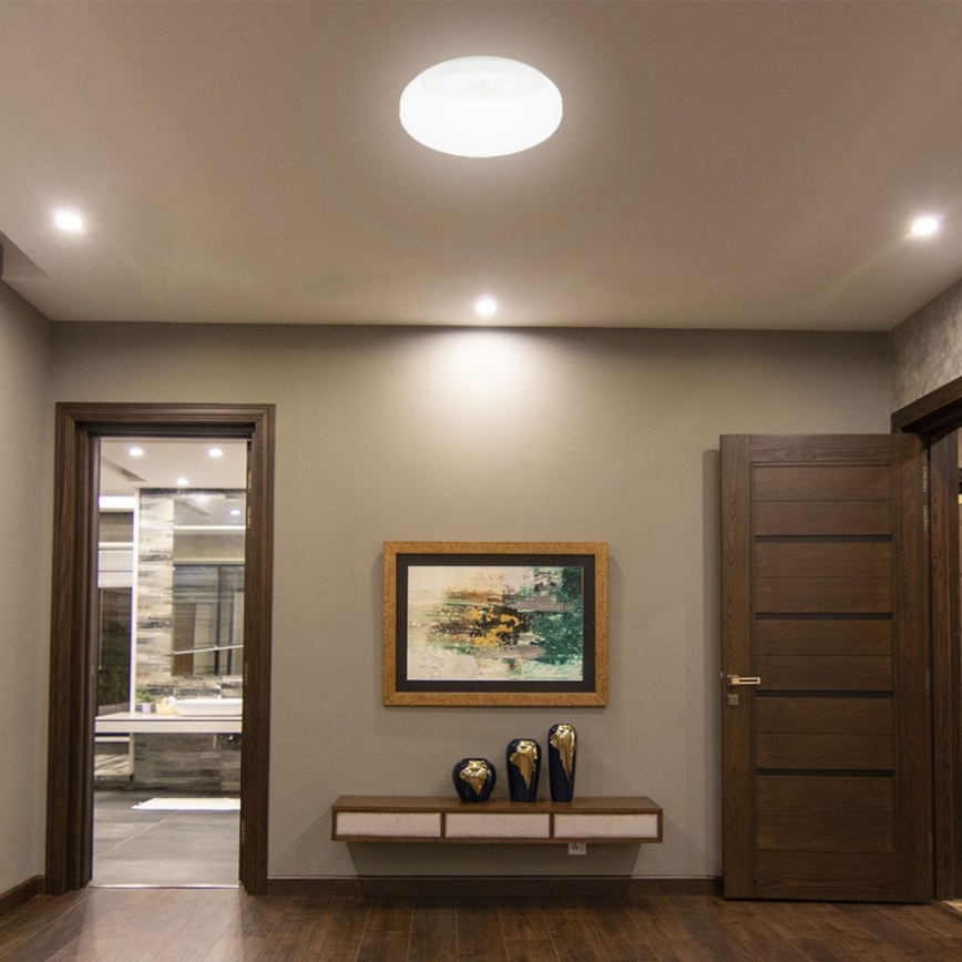 LED zidno svetlo za kupatilo sa senzorom, SAMSUNG CHIP, 15W LED, 230V, 3000/4000/6000K, IP44, belo