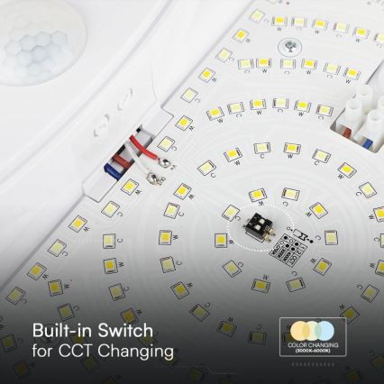 LED zidno svetlo za kupatilo sa senzorom, SAMSUNG CHIP, 15W LED, 230V, 3000/4000/6000K, IP44, belo
