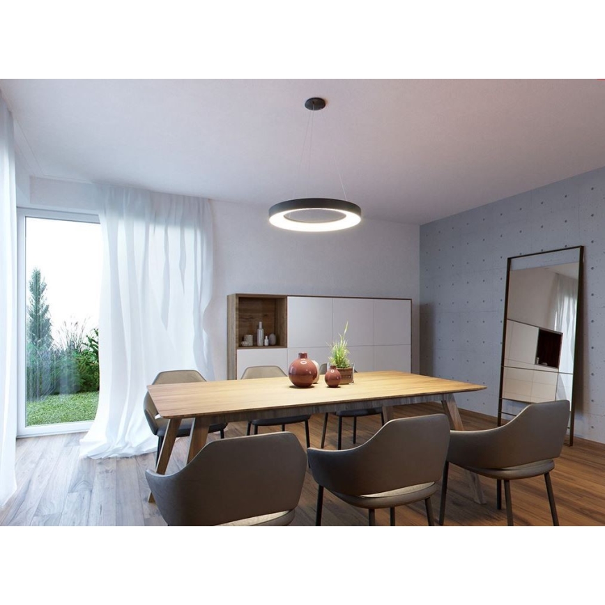 LED2 - LED luster na sajli BELLA LED/40W/230V 3000/4000K crna