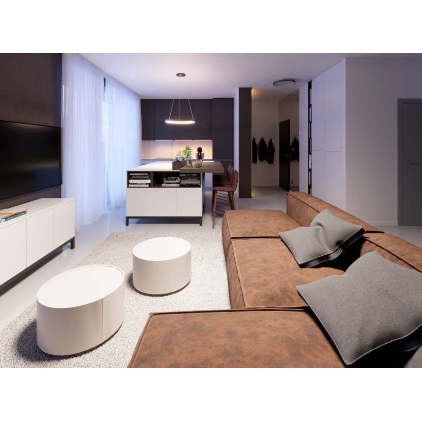 LED2 - LED luster na sajli BELLA LED/48W/230V 3000K/4000K bela