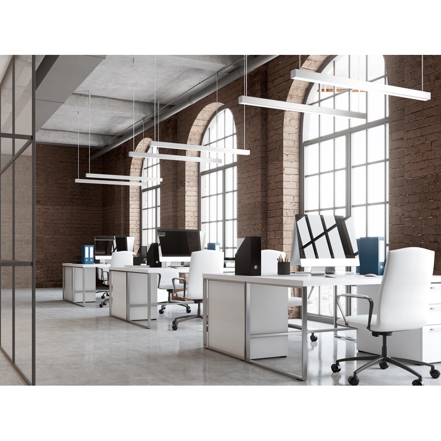 LED2 - LED luster na sajli LINO LED/24W/230V 3000K/3500K/4000K 90 cm crna