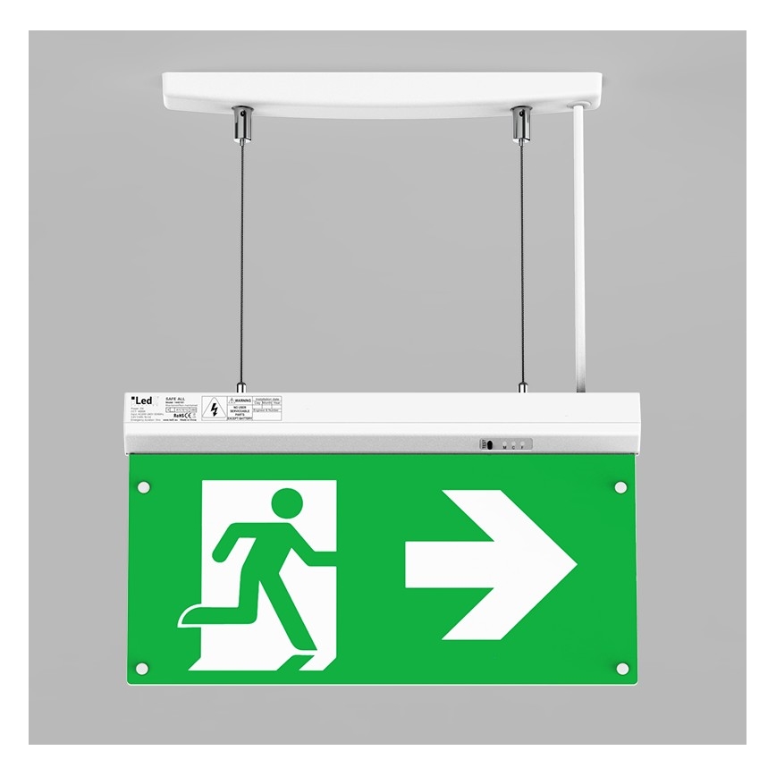LED2 - LED nužna svetiljka SAFE ALL LED/2W/3,6V 6000K IP40