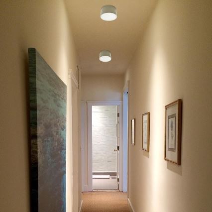 LED2 - LED plafonsko svetlo BUTTON LED/17W/230V srebrno