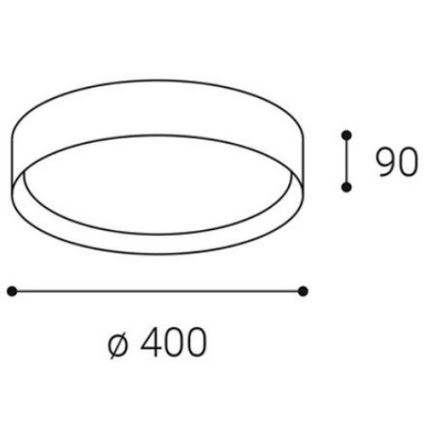LED2 - LED plafonsko svetlo MILA LED/30W/230V 3000/4000K