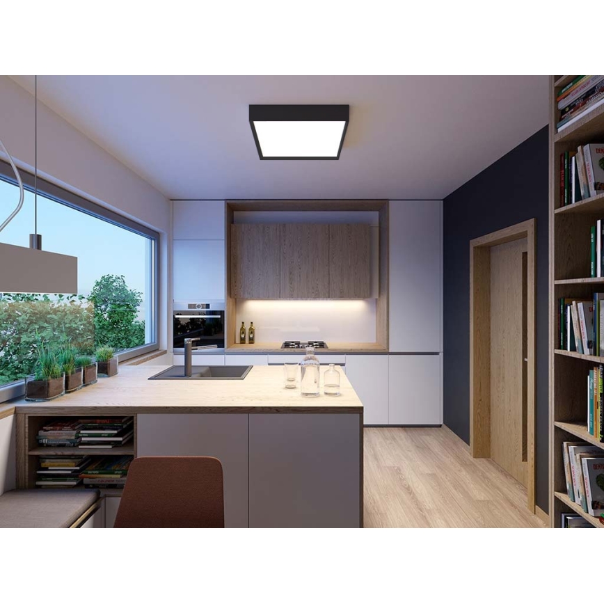 LED2 - LED plafonsko svetlo MILO LED/30W/230V crno 3000/4000K