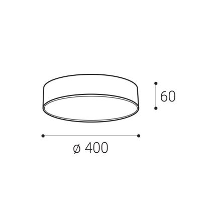 LED2 - LED plafonsko svetlo MONO LED/30W/230V 3000K/4000K crna