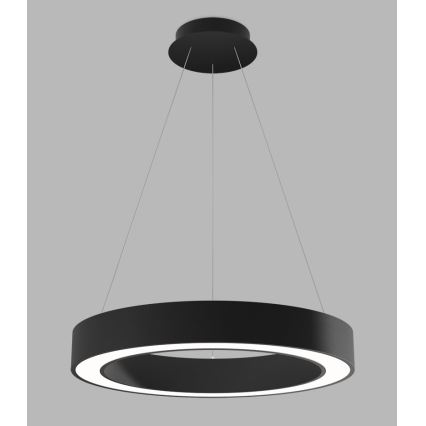 LED2 - LED prigušiva luster na sajli SATURN LED/50W/230V 3000K/4000K crna