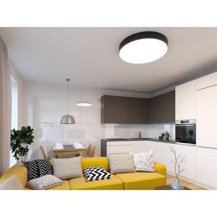 LED2 - LED prigušiva plafonska svetiljka MONO LED/60W/230V 3000K/4000K crna