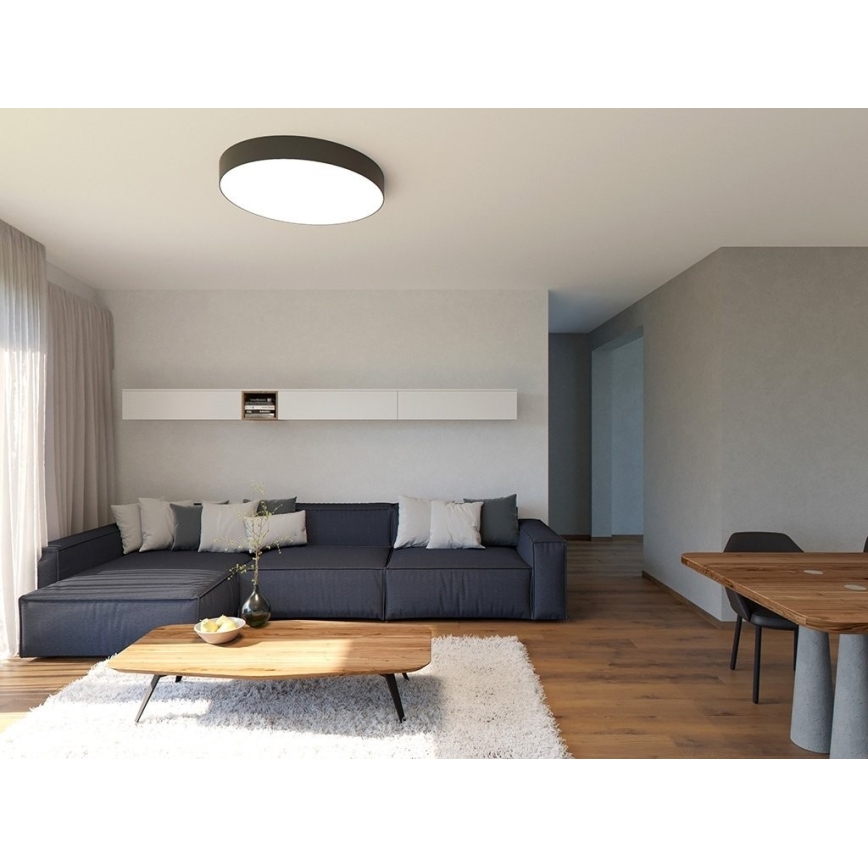 LED2 - LED prigušiva plafonska svetiljka MONO LED/60W/230V 3000K/4000K crna
