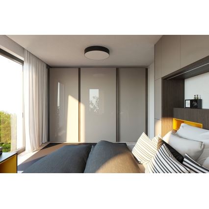 LED2 - LED prigušiva plafonska svetiljka MONO LED/60W/230V 3000K/4000K crna