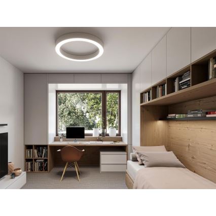 LED2 - LED prigušiva stropna svetiljka SATURN LED/50W/230V 3000K/4000K bela