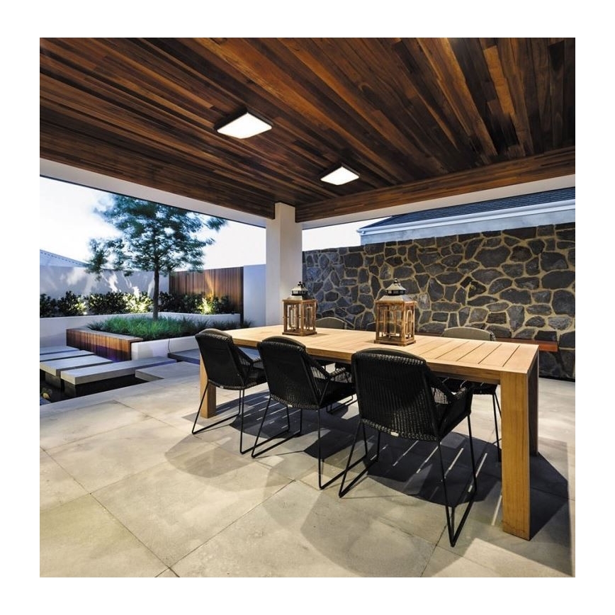 LED2 - LED spoljašnje plafonsko svetlo QUADO LED/10W/230V antracit IP54