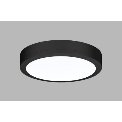 LED2 - LED spoljašnje plafonsko svetlo sa senzorom KERY LED/18W/230V IP65 crna