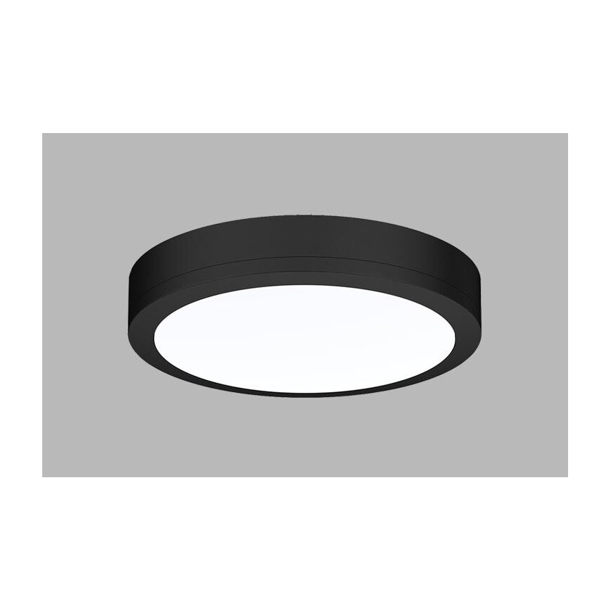 LED2 - LED spoljašnje plafonsko svetlo sa senzorom KERY LED/18W/230V IP65 crna