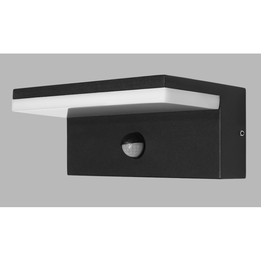 LED2 - LED Spoljašnje zidno svetlo sa senzorom HUGO LED/9W/230V IP54 3000K/4000K