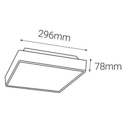 LED2 - LED Spoljašnje svetlo sa senzorom SOLO  LED/16W/230V 3000/4000/6500K IP65