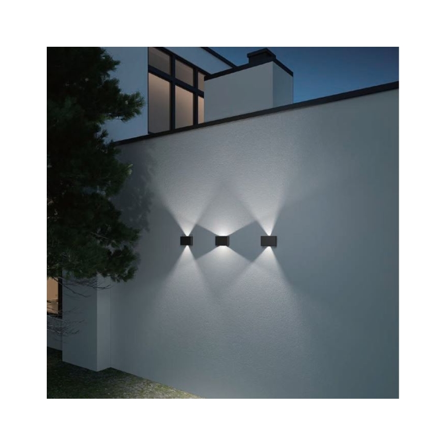 LED2 - LED spoljašnje zidno svetlo BLADE 2xLED/12W/230V IP54