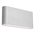 LED2 - LED spoljašnje zidno svetlo FLAT 2xLED/5W/230V IP65