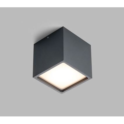 LED2 - LED spoljna plafonska svetiljka CUBE LED/12W/230V antracit IP54