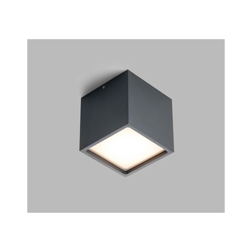LED2 - LED spoljna plafonska svetiljka CUBE LED/12W/230V antracit IP54