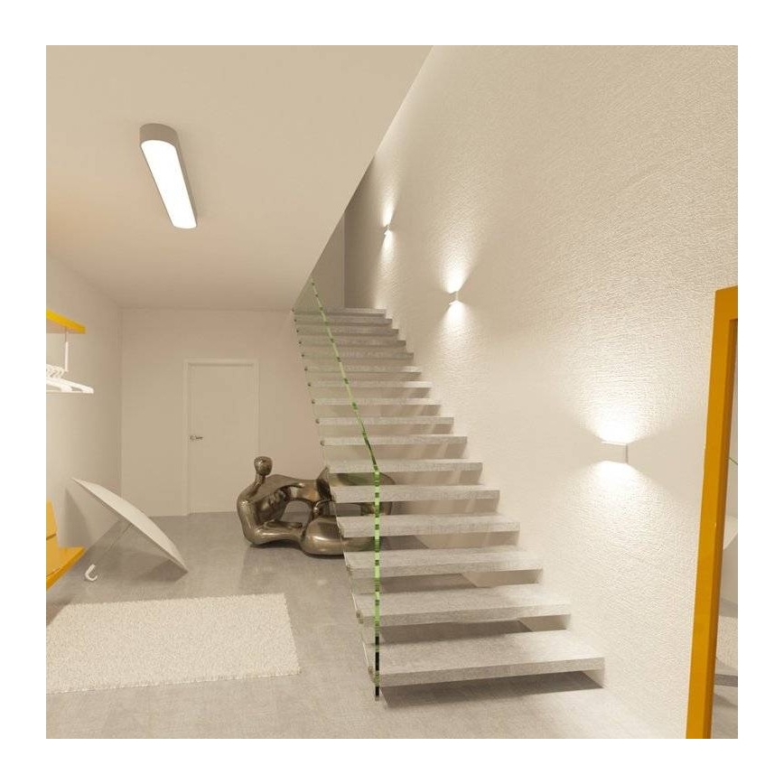 LED2 - LED Spoljašnja zidna svetiljka FLAT 2xLED/3W/230V IP65 3000K/4000K/5700K bela