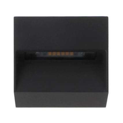 LED2 - LED spoljno zidno svetlo STEP ON LED/3W/230V antracit  IP54