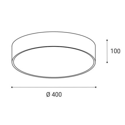 LED2 - LED stropno svetlo MONO LED/30W/230V 3000K/4000K crna