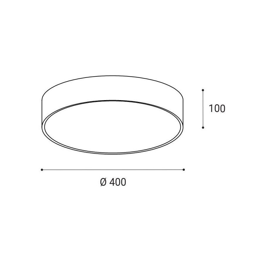 LED2 - LED stropno svetlo MONO LED/30W/230V 3000K/4000K crna
