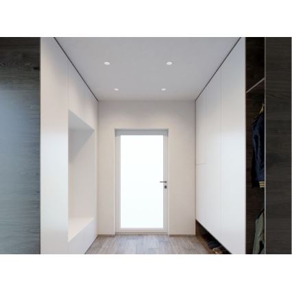 LED2 - LED ugradna spot svetiljka RAY LED/10W/230V bela IP44