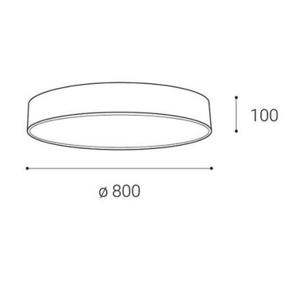 LED2 - prigušiva LED plafonsko svetlo MONO LED/100W/230V 3000K/4000K bela