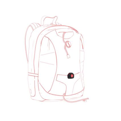 Ledlenser CU2R - LED signalna svetiljka LED/280 mAh crna