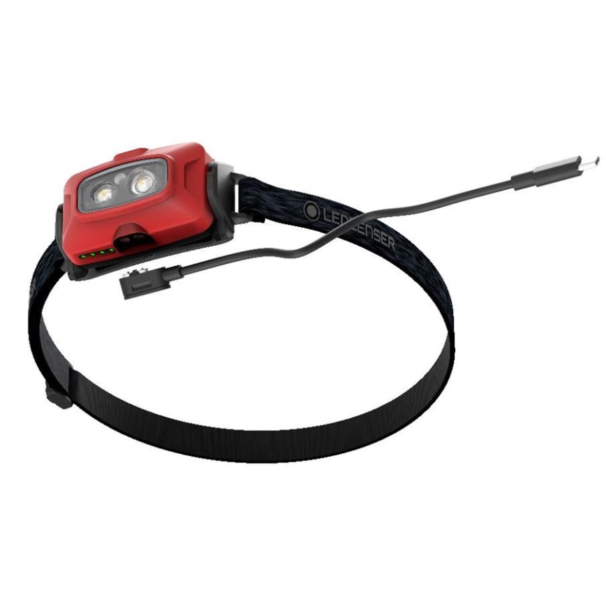 Ledlenser HF4R Core - LED prigušiva punjiva čelna lampa LED/1000 mAh IP68 500 lm 35 h crvena