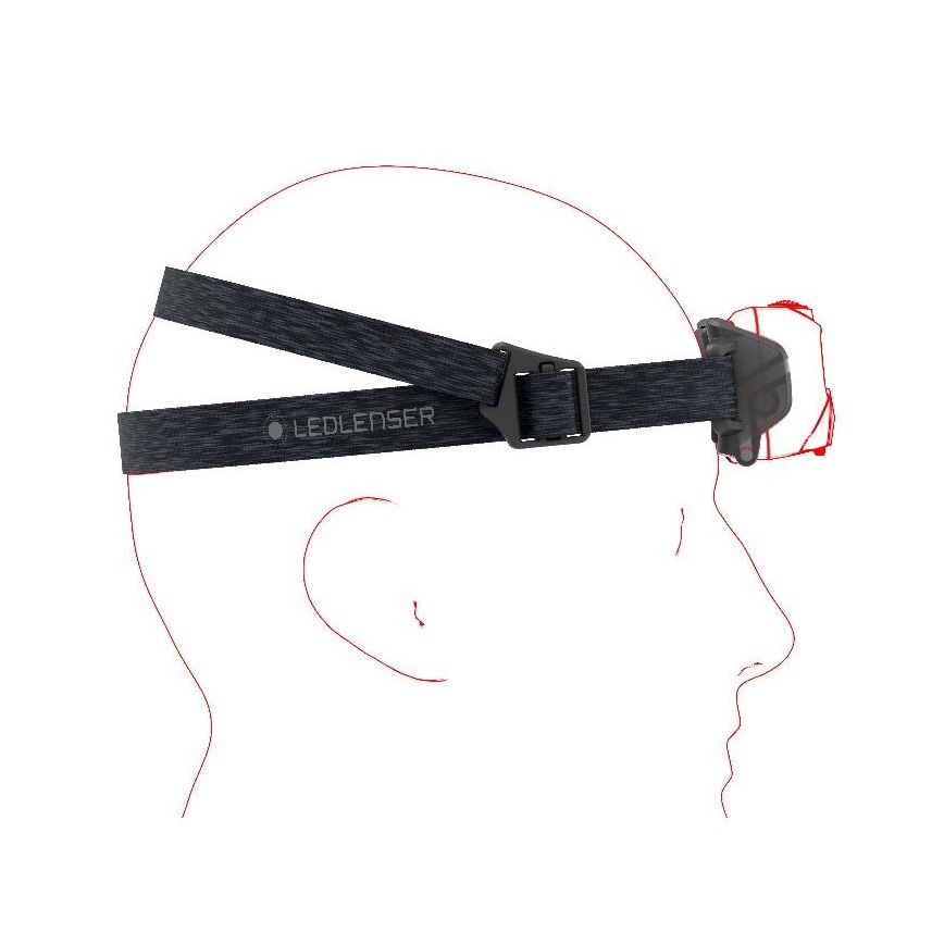 Ledlenser HF6R Core - prigušiva punjiva LED čelovka, 2000 mAh, IP68, 800 lm, 60 h, plava